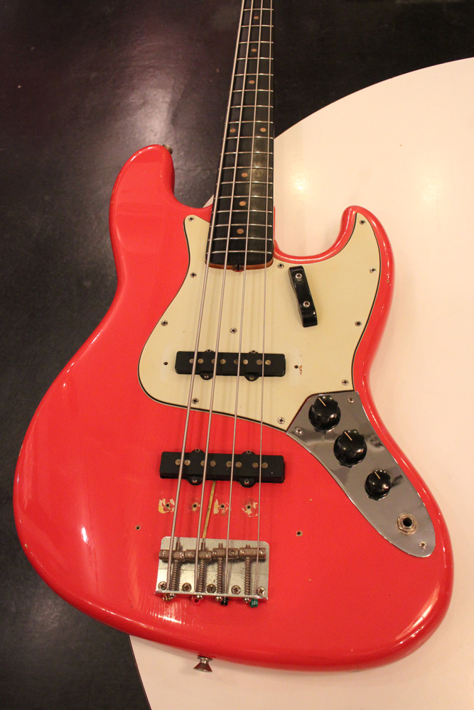 Fender Japan Jazz Bass JB62 Fiesta Red美品 Fender Made in Japan Hybrid II Jazz Bass V Maple Fingerboard