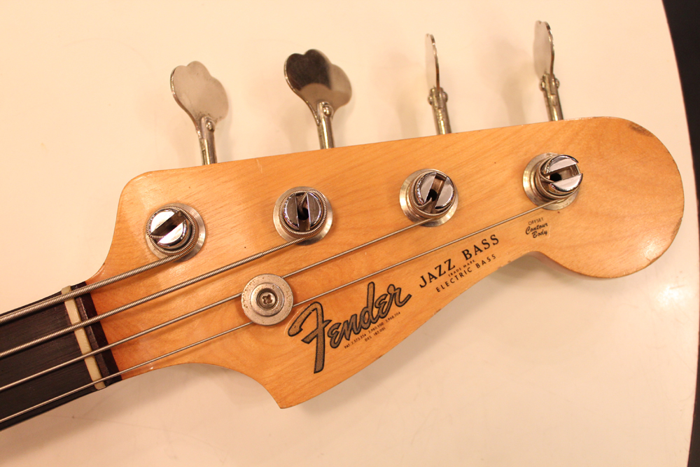 1964 Fender Jazz Bass Pre-CBS Vintage Bass Olympic White w